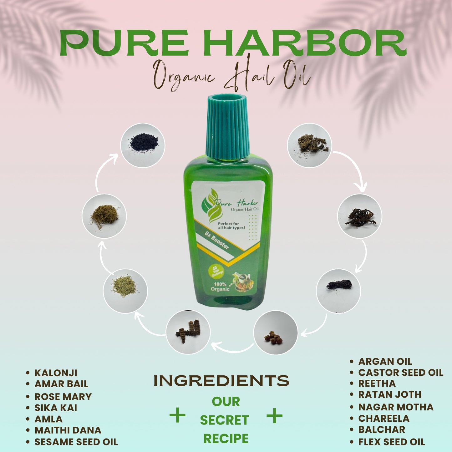 Pure Harbor Hair Oil (100ml) | 40 Days Challenge